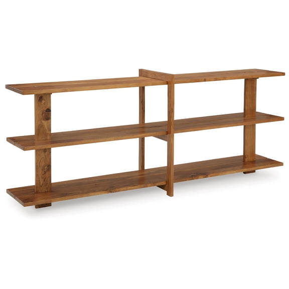 Signature Design by Ashley Fayemour Solid Wood Console Sofa Table, Brown