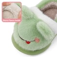 thumbnail image 3 of Drecage Toddler Kids Cute Frog Slippers Boys Girls Winter Warm Fuzzy Bedroom House Shoes, 3 of 5