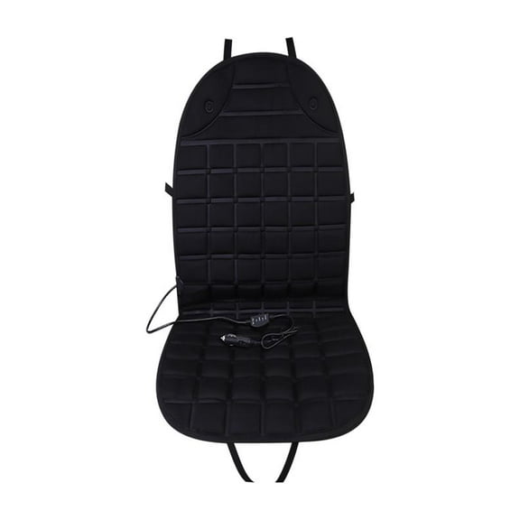 12V Heated Seat Cushion, Portable Heated Seat Cover, Smart-Temp Seat Warmer, Smart Thermostat Control with Car Plug & Elastic Straps for Office/Home Chairs