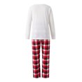 thumbnail image 6 of KOMOO Family Christmas Pjs Matching Sets Elk Print T-shirt Trousers Christmas Pajamas for Family Outfits, 6 of 9