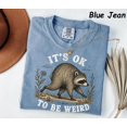 thumbnail image 3 of RosaWear Jimothy Raccoon It's Ok To Be Weird Funny Garment-Dyed Tee, 3 of 7