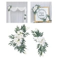 thumbnail image 4 of Décoration Maison Moderne, 2 Pcs Arche de Mariage Fleurs Arrangement Floral pour Mur Mariage, 4 of 9