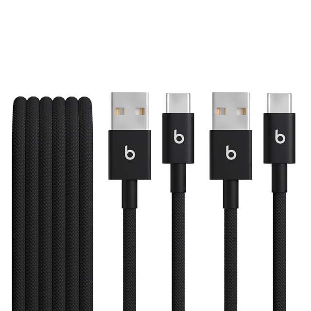 Cable Beats USB-A a USB-C Trenzado 1.5 m Paquete de 2 Carga Rápida