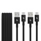 thumbnail image 1 of Cable Beats USB-A a USB-C Trenzado 1.5 m Paquete de 2 Carga Rápida, 1 of 6