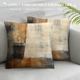 thumbnail image 3 of JEUXUS  Abstract Art Throw Pillow Covers, Brown and Beige Abstract Art Painting Double-Sided Cushion Cover  Decorative Home Gift Bed Pillowcase, Abstract Art 12, 3 of 5