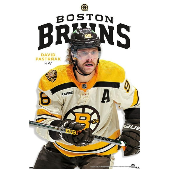NHL Boston Bruins - David Pastrnák Feature Series 24 Wall Poster, 22.375" x 34"