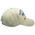 thumbnail image 3 of Vietnam Veteran Proudly Served Combat Veteran Ribbon Khaki Embroidered Cap Hat, 3 of 5