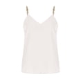 thumbnail image 4 of Ashirexll Sleeveless Tops for Women, Chain Detail Suspender Vintage Summer V-Neck Sleeveless Tank Blouses, 4 of 7