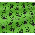 thumbnail image 4 of oneOone Cotton Jersey Light Green Fabric Handprint Skull Sewing Material Print Fabric By The Yard 58 Inch Wide, 4 of 4