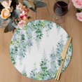 thumbnail image 3 of Sage Green Wisteria Round 15 Inch Placemats Set of 4, Sprinng Summer Pastoral Botanical HeatResistant Non Slip Place Mats for Dining Table, Wipeable Braided Kitchen Table Mats for Housewarming, 3 of 9