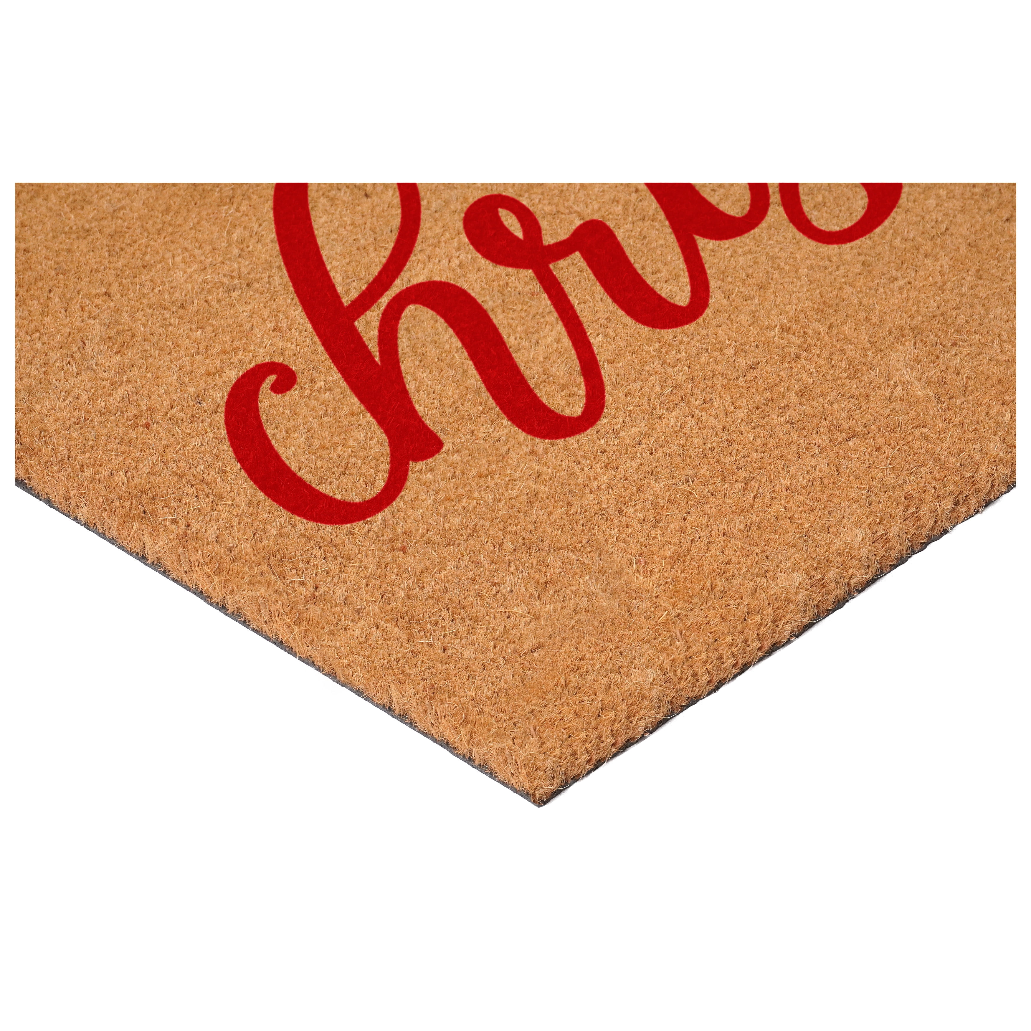 Calloway Mills 117403672 Red Classic Christmas Doormat 36" x 72"