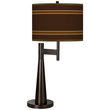 Saratoga Single Light - Giclee Glow Saratoga Stripe Giclee Novo Table Lamp