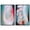 Black Frame, variant on Swirling Light Duo Canvas Print Sunset Pink Wall Decor Set by Art Remedy, Gallery Wrapped, 10 x 15