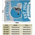 thumbnail image 3 of Football Fans Blanket Football Team Throw Blanket City Classic Flannel Blanket Plush Lightweight Soft Cozy Warm Fuzzy Fleece Football Gifts for Men Bedroom Decor Sofa Couch Bed 60"X50", 3 of 6