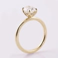 thumbnail image 6 of solitaire jewels Tulip setting 1.75CT Oval Moissanite Hidden halo Engagement Ring For Women, 14K Yellow Gold, 6 of 7