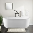 thumbnail image 2 of Vanity Art Acrylic Freestanding Soaking Bathtub with Overflow and Pop-Up Drain, 2 of 4