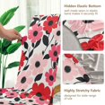 thumbnail image 5 of Yayeee 2 Pack Dining Chair Covers Stretch Parson Chairs Slipcovers Seat Protector, Pink and Red Flowers, 5 of 6