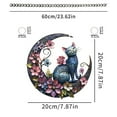 thumbnail image 3 of JoyMoreHome Cat Sitting on Moon Window Hanging Decoration, Suncatcher for Window, Wall Decor,Cat Lover Gifts for Women, 3 of 4