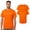 Neon Safety Orange 2 Pcs, variant on High Visibility Short Sleeve Workwear Tee, 100% Polyester Hi Vis Reflective Performance T-Shirts for Men (Neon Safety Orange 10 Pack, L)
