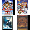 Christmas Holiday Movies DVD 4 Pack Assorted Bundle: The Flight Before Christmas, Paw Patrol: Pups Save Christmas, POLAR EXPRESS, Yule Log Silver Screen