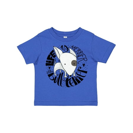 

Inktastic Bull Terrier Dog Puppy Gift Toddler Boy or Toddler Girl T-Shirt