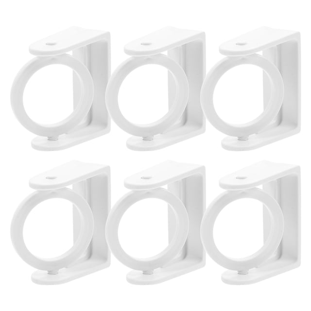 HAMPPLIES 6Ud Soportes Para Barra De Sin Taladro Con Autoadhesivos Para Hogar Cocina Y