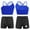 Royal Blue&Black, variant on TiaoBug Kids Girls 2 Piece Dance Sport Outfits Gymnastics Dancewear Cami Crop Top with Booty Shorts Set Lavender&Black 10