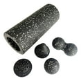 thumbnail image 4 of S SERENABLE Ensemble de Rouleaux en Mousse Équipement Kit de Démarrage Haute Densité pour Pilates Noir Gris, 4 of 9