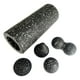 thumbnail image 4 of Juego de rodillos de espuma para ejercicios de fitness de cuerpo completo, pelota de yoga de alta densidad para fascitis. negro gris, 4 of 8