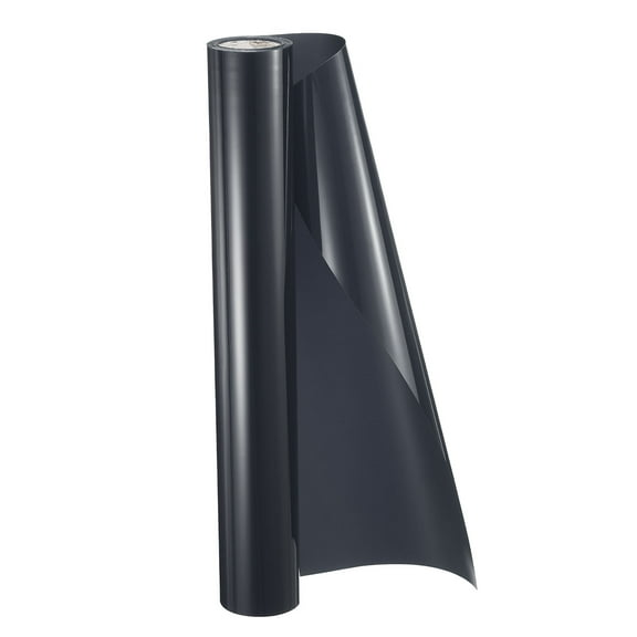 Uxcell HTV Heat Transfer Vinyl 11.8" x 5ft Roll PU Dark Gray Iron on Vinyl for All Cutter Machine, Easy to Cut & Weed