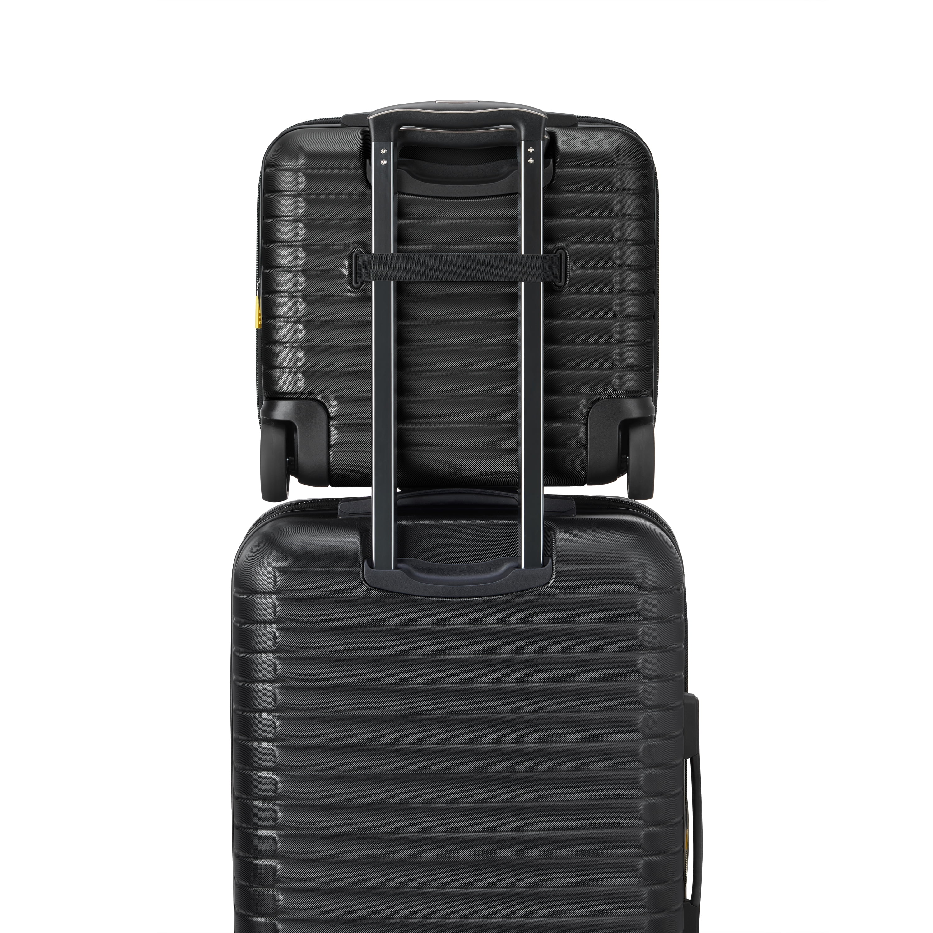 DELSEY PARIS Cruise 3.0 2 Wheel Underseater Hardside Carry-on Spinner Luggage, Black