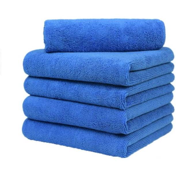 Microfiber Towels for Cars - 30*30cm Lint Free Car Microfiber Towel - 5  Pack Microfiber Detailing Towels 