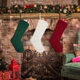 thumbnail image 3 of Christmas Stockings, Clearance 3 Packs 18" Happiwiz Knit Christmas Stockings Kits Green, Ivory & Red, Xmas Stockings Set for Kids, Xmas Tree Holiday Family Party Fireplace Hanging Decorations, 3 of 9