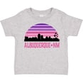 thumbnail image 3 of Inktastic Albuquerque New Mexico Retro Sunset Skyline Girls Toddler T-Shirt, 3 of 5