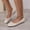Beige, variant on Women's Bowknot Spring Summer Flat Shoes, Outdoor Everyday Lightweight Fashionable Casual Versatile Trendy Footwear Light Blue 7.5
