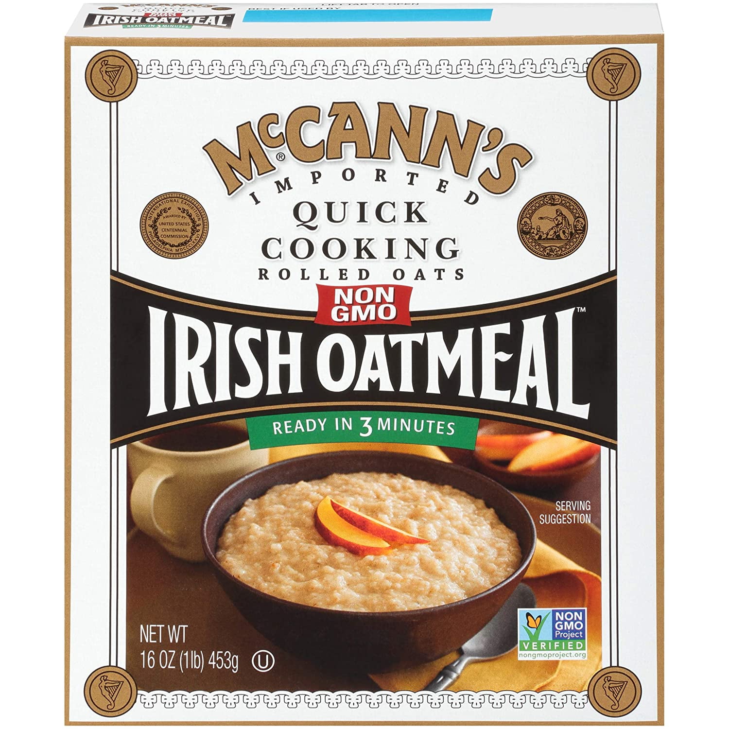 McCann's Irish Oatmeal Quick Cooking 16 oz Pack of 3