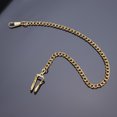 thumbnail image 3 of Classic Golden Plated Pocket Watch Chain key Chain, 3 of 8
