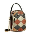 thumbnail image 7 of FORMRS Crossbody Bag for Women Quilted Travel Shoulder Cell Phone Purse with Chain Strap Handbag, Checkered Pattern, 7 of 7