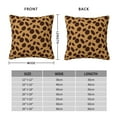 thumbnail image 4 of YFYANG Square Decorative Throw Pillow Case (Without Pillow Insert), Abstract Print Texture Brown Bedroom Sofa Car Cushion Cover, 18"x18", 4 of 9