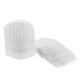 thumbnail image 2 of kurtrusly 20x Chef Hat Cook Cap Baker Food Serving White Round 11 Inch 1Set, 2 of 6