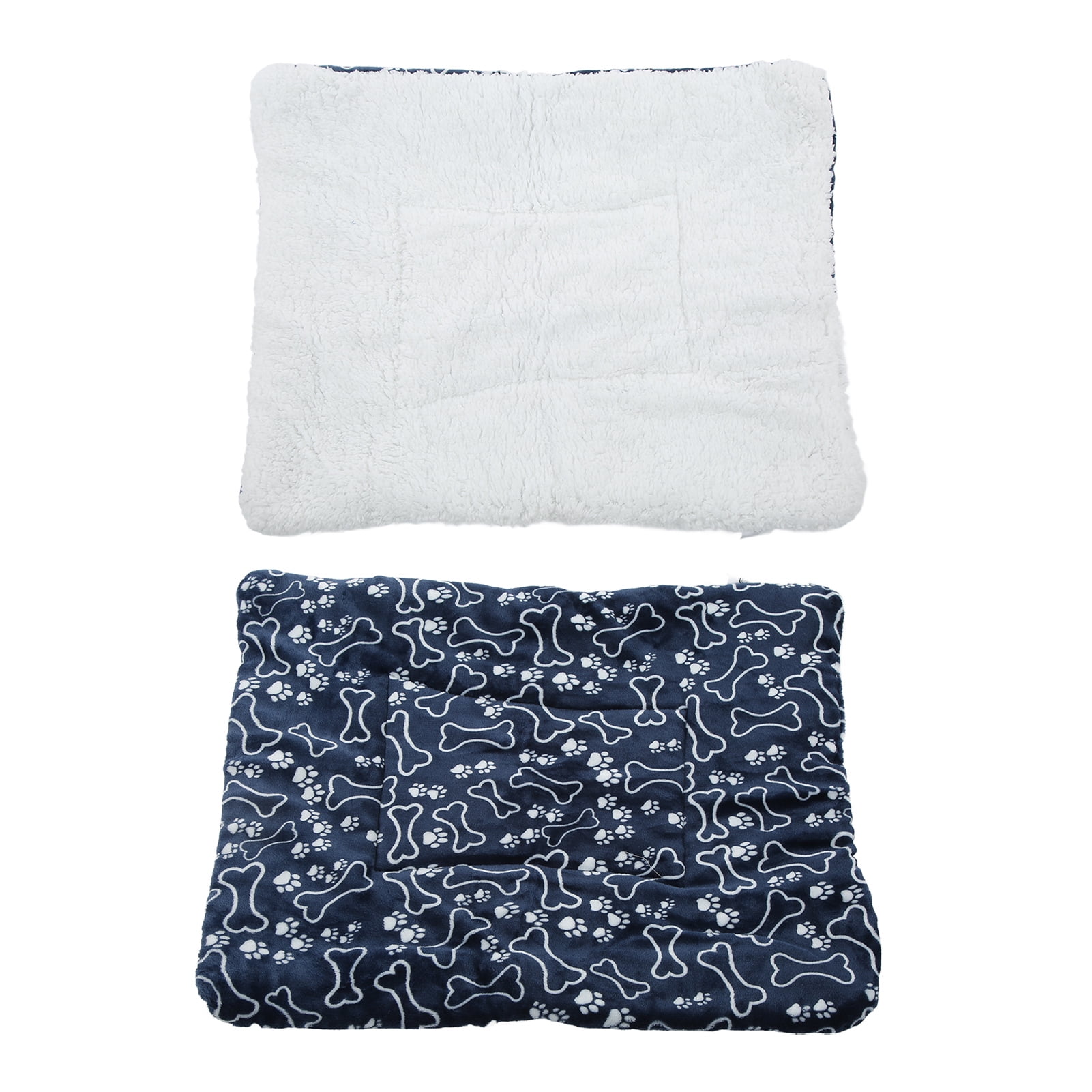NFTIGB Soft Plush Pet Winter Warm Blanket for Cats and Dogs, Blue Bone Pattern, Large 27.6 inches / 70 cm x 21.7 inches / 55 cm