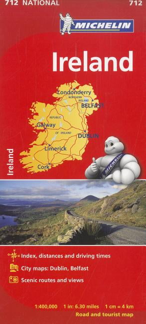 Michelin National Map 712 Ireland