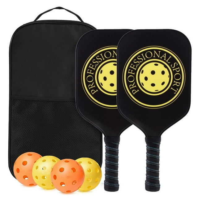 2x Professional Pickleball Paddles Set Comfort Grip Birthday Gift Racquets