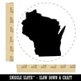 thumbnail image 2 of Wisconsin State Silhouette Self-Inking Rubber Stamp Ink Stamper - Red Ink - Large 1-1/2 Inch, 2 of 7
