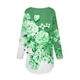 thumbnail image 5 of LEAVINGSUO Womens Plus Size Tops Long Sleeve Womens Round Neck Printing Fall Blouses Fashion Smocked Long Sleeve Shirts Tops, 5 of 5