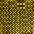 thumbnail image 1 of Ahgly Company Indoor Square Abstract Yellow Modern Area Rugs, 3' Square, 1 of 4