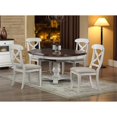 thumbnail image 2 of Pemberly Row 5-Pc 48" Round & 66" Oval Extending Dining Table & Side Chairs Set, 2 of 10