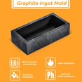 thumbnail image 4 of 1 Kg Graphite Ingot Mould Silver Gold Ingot Casting Crucible Mould and Honeycomb Ceramic Soldering Board Soldering Honeycomb Panel Jewelry Soldering Block Making Tools for Melting Casting Gold Tools, 4 of 7