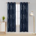 thumbnail image 5 of Deconovo 42Wx84L Blackout Curtains, 2 Panels, Navy Blue, Thermal Insulated Room Darkening Drapes, 5 of 7