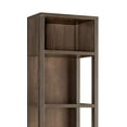 thumbnail image 3 of Benjara BM204138 Transitional Wooden Pier with 4 Open Shelves & 2 Drawers - Brown, 3 of 5